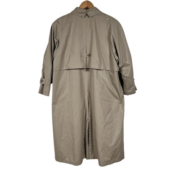 Vintage London Fog Trench Coat Womens 18WP Tan Thinsulate Insulation USA - Picture 2 of 9